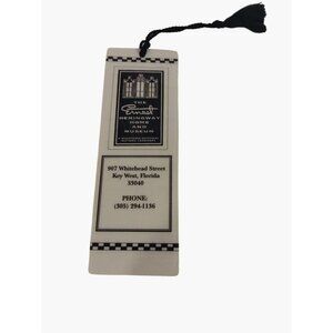 Ernest Hemingway Home Museum Bookmark Book Titles Black Tassel Key West  Florida